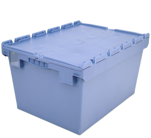 BITO Herbruikbare grootvolumebak met dubbele bodem, inhoud 158 l, krokodildeksel