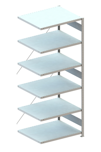 META Systeeminhaakstelling CLIP, hoogte x breedte x diepte 2500 x 1056 x 836 mm, 6 legborden