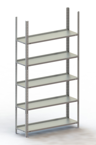 META Schroefstelling voor dossiers, 5 vloer, RAL7035 lichtgrijs
