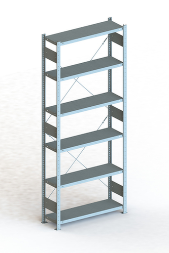 META Universele inhaakstelling S3 Clip 150, hoogte x breedte x diepte 2500 x 1056 x 336 mm, 6 legborden