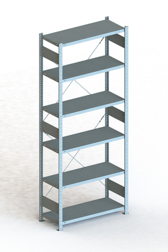 META Universele inhaakstelling S3 Clip 150, hoogte x breedte x diepte 2500 x 1056 x 436 mm, 6 legborden