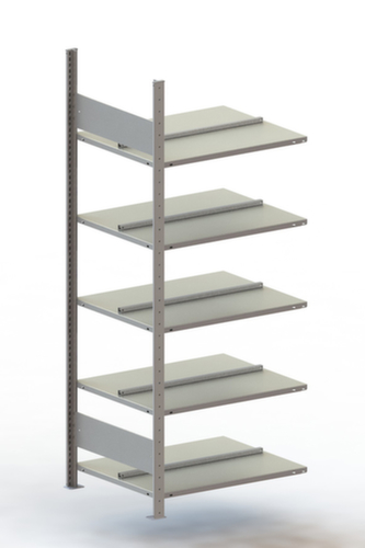 META Boutloos vijlrek Bevestigingsgebied voor gebruik aan beide zijden, 5 vloer, RAL7035 lichtgrijs