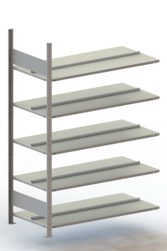 META Boutloos vijlrek Bevestigingsgebied voor gebruik aan beide zijden, 5 vloer, RAL7035 lichtgrijs