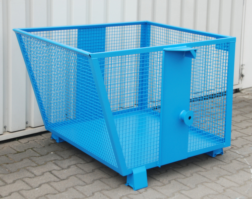 Kiepbak met gaaswanden