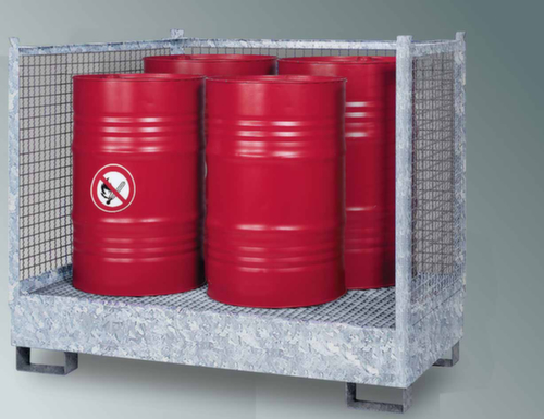 Stapelbare opvangbak met rooster