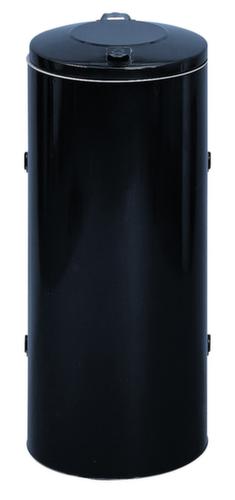 VAR Brandveilige afvalbak Kompakt, 120 l, RAL7021 zwartgrijs