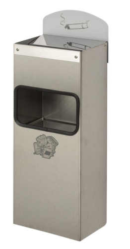 Combi-asbak met achterwand