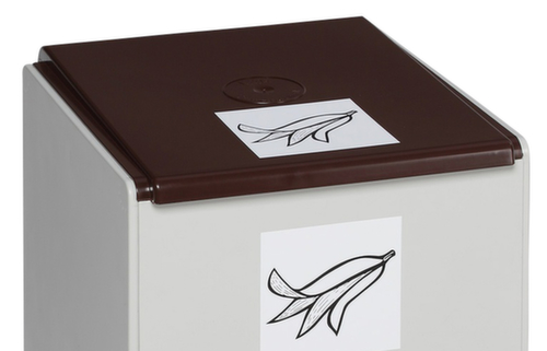 VAR Deksel voor afvalverzamelbox, bruin