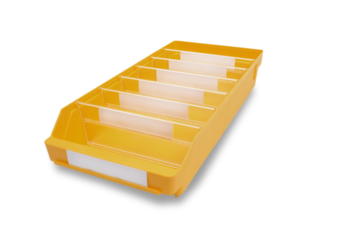 Stellingbak met zichtopening, geel, diepte 500 mm