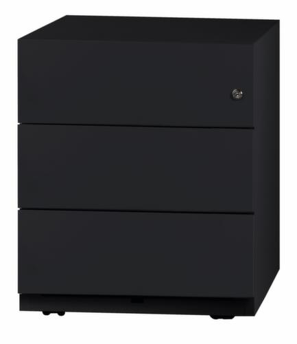 Bisley Verrijdbaar ladeblok Note, 3 lade(n), zwart/zwart