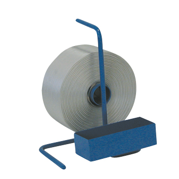 Dispenser voor polyester omsnoeringsband, voor bandbreedte 13 - 19 mm