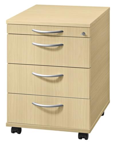 Verrijdbaar ladeblok Solid, 4 lade(n), esdoorn/esdoorn