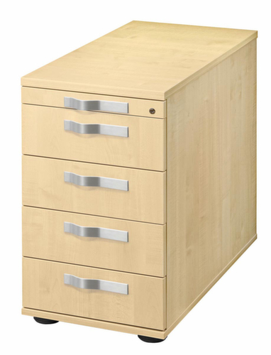 Staand ladeblok Up and Down, 4 lade(n), esdoorn/esdoorn