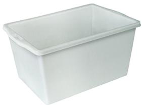 Conische bak geschikt voor levensmiddelen, naturel wit, inhoud 65 l