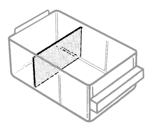 raaco Dwarsverdeler voor transparante magazijnbak