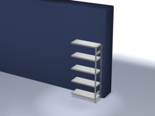 hofe Systeeminhaakstelling aanbouwsectie, hoogte x breedte x diepte 2000 x 1010 x 435 mm, 5 legborden