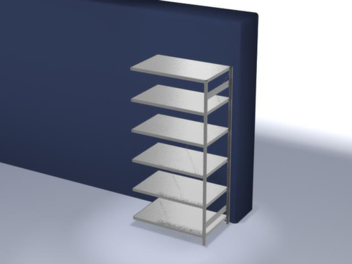 hofe Systeeminhaakstelling aanbouwsectie, hoogte x breedte x diepte 2500 x 1310 x 835 mm, 6 legborden