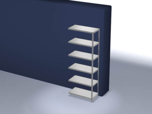 hofe Schroefstelling aanbouwsectie, 6 vloer, met corrosiebeschermende zinklaag