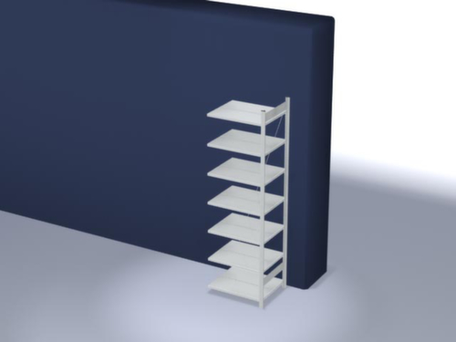 hofe Boutloos vijlrek Bevestigingsgebied voor gebruik aan beide zijden, 7 vloer, RAL7035 lichtgrijs