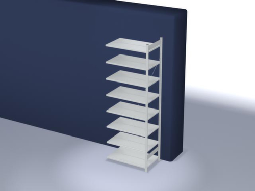 hofe Boutloos vijlrek Bevestigingsgebied voor gebruik aan beide zijden, 8 vloer, RAL7035 lichtgrijs