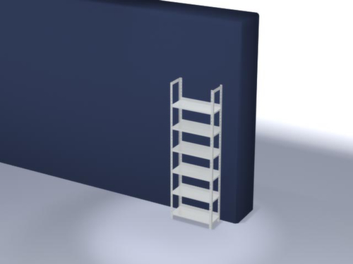 hofe Schroefstelling voor dossiers, 6 vloer, RAL7035 lichtgrijs