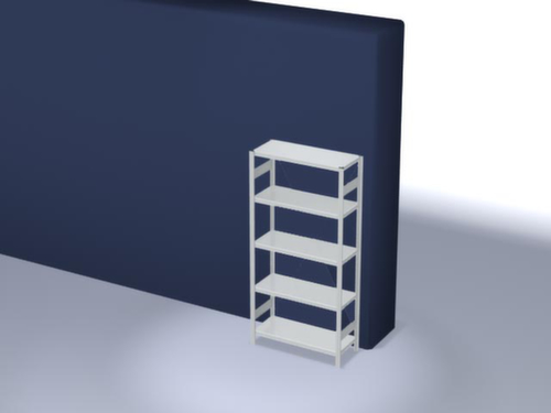 hofe Traversestelling in zware uitvoering, hoogte x breedte x diepte 2000 x 1060 x 435 mm, 5 legborden