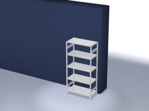 hofe Traversestelling in zware uitvoering, hoogte x breedte x diepte 2000 x 1060 x 535 mm, 5 legborden