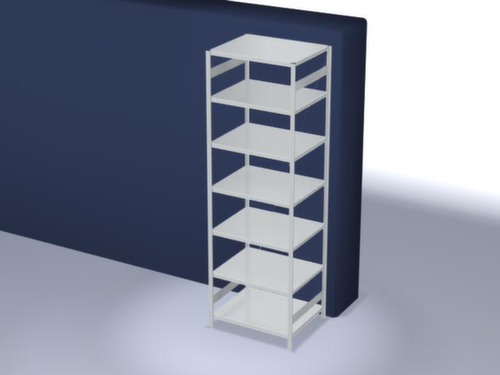 hofe Traversestelling in zware uitvoering, hoogte x breedte x diepte 3000 x 1060 x 835 mm, 7 legborden