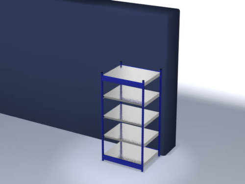 hofe Inhaakstelling, hoogte x breedte x diepte 2000 x 1060 x 800 mm, 5 legborden