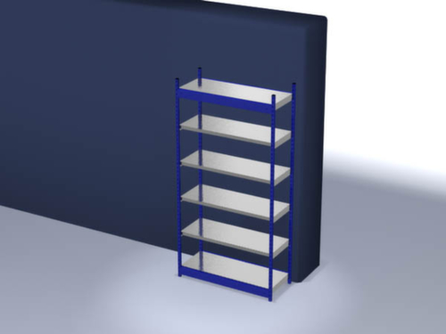 hofe Inhaakstelling, hoogte x breedte x diepte 2500 x 1360 x 500 mm, 6 legborden