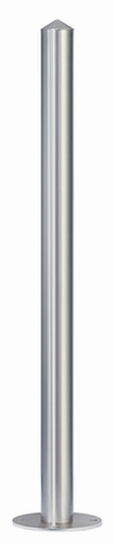RVS afzetpaal, hoogte 900 mm, voor vastschroeven