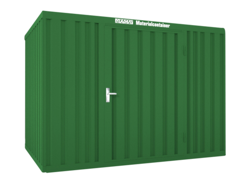 Säbu Gelakte materiaalcontainer FLADAFI® met houten vloer