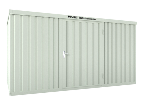 Säbu Gelakte materiaalcontainer FLADAFI® met houten vloer