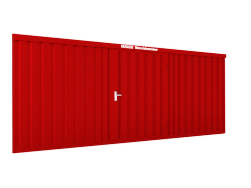 Säbu Gelakte materiaalcontainer FLADAFI® met houten vloer