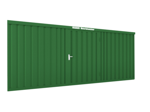 Säbu Gelakte materiaalcontainer FLADAFI® met houten vloer