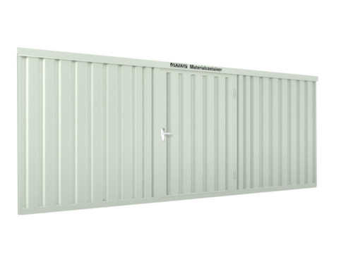 Säbu Gelakte materiaalcontainer FLADAFI® met houten vloer