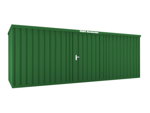 Säbu Gelakte materiaalcontainer FLADAFI® met houten vloer