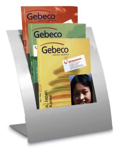 Tafelfolderrek Varia, 3 planken, onderstel zilverkleurig