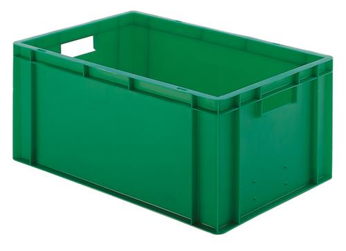 Euronorm-stapelbak gesloten wanden + bodem, groen, inhoud 51 l