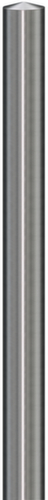 RVS afzetpaal, hoogte 900 mm, voor insteken met grondplug
