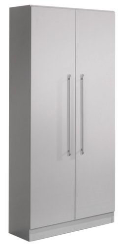 Kast met openslaande deuren Sina, 5 ordnerhoogten, lichtgrijs/lichtgrijs