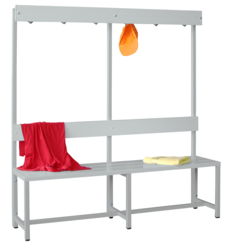 PAVOY Kleedkamerbank Basis met haken en kunststof strips