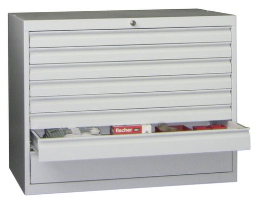 PAVOY Ladekast Basis Plus RAL7035, 8 lade(n), RAL7035 lichtgrijs/RAL7035 lichtgrijs