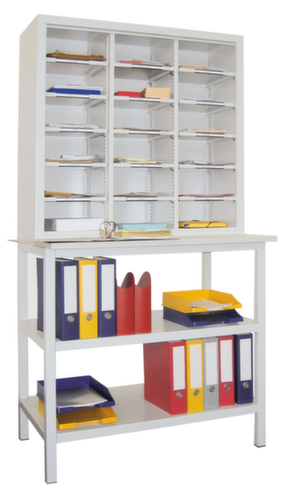 PAVOY Post-/sorteerstelling Basis, breedte 1000 mm, 18 vakken