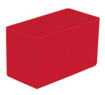 inzetbak, rood, lengte x breedte 108 x 54 mm