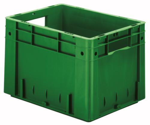 Euronorm-stapelbakken, groen, inhoud 23,3 l