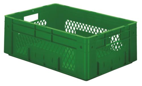 Euronorm-stapelbakken, groen, inhoud 38 l