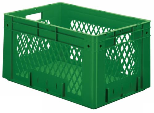 Euronorm-stapelbakken, groen, inhoud 60 l