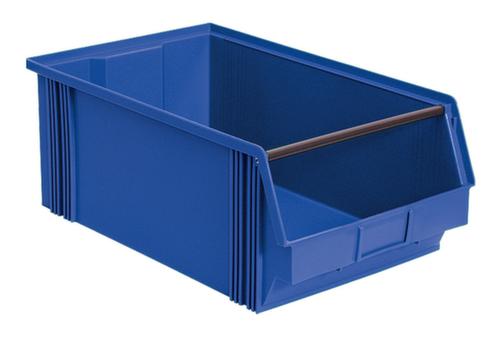 Stapelbare zichtbak Classic met grote verzonken greep, blauw, diepte 510 mm