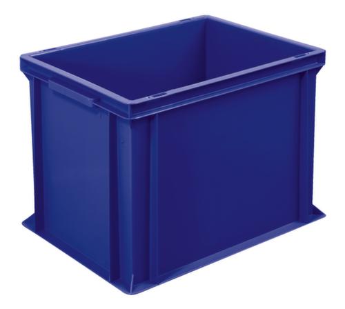 Euronorm stapelcontainers Basic met versterkte geribbelde bodem, blauw, inhoud 31 l